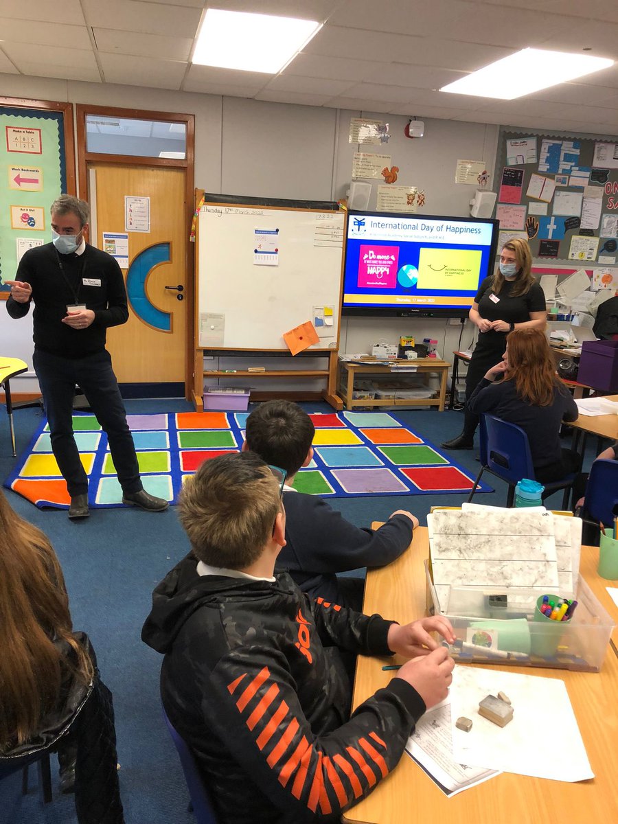 P7 thoroughly enjoyed working with Kilwinning Academy Social
Subject teachers today as part of their transition activities… <a href="/Kilwinning_Acad/">Kilwinning Academy</a> <a href="/KASocialSubj/">KA Social Subjects & RMPS</a> #engaged #learning #InternationalDayOfHappiness