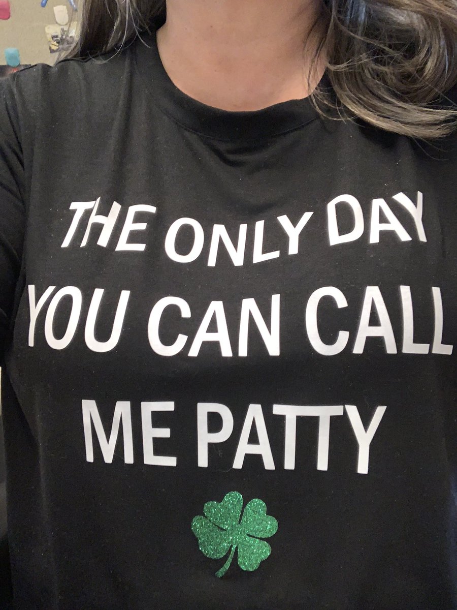 Made my own shirt for today.  #happystpatricksday #dontcallmepattyever #immalettodayslide #freepasses