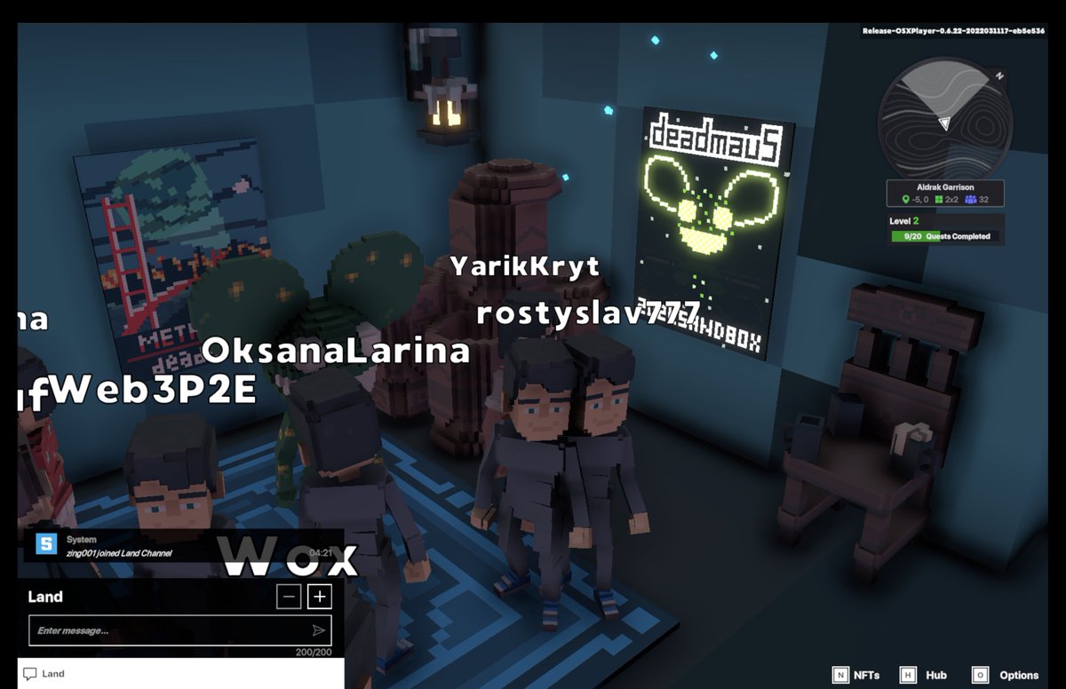 CryptoZing001's tweet photo. @TheSandboxGame @deadmau5 I just participated in the daily #SandboxAlphaS2Contest for a chance to earn up to 1,000 $SAND! Starting March 17 - Selfie with Deadmau5. Check out my screenshot below!
👇 #SandboxAlphaS2 https://t.co/HmqAWwcaJ5