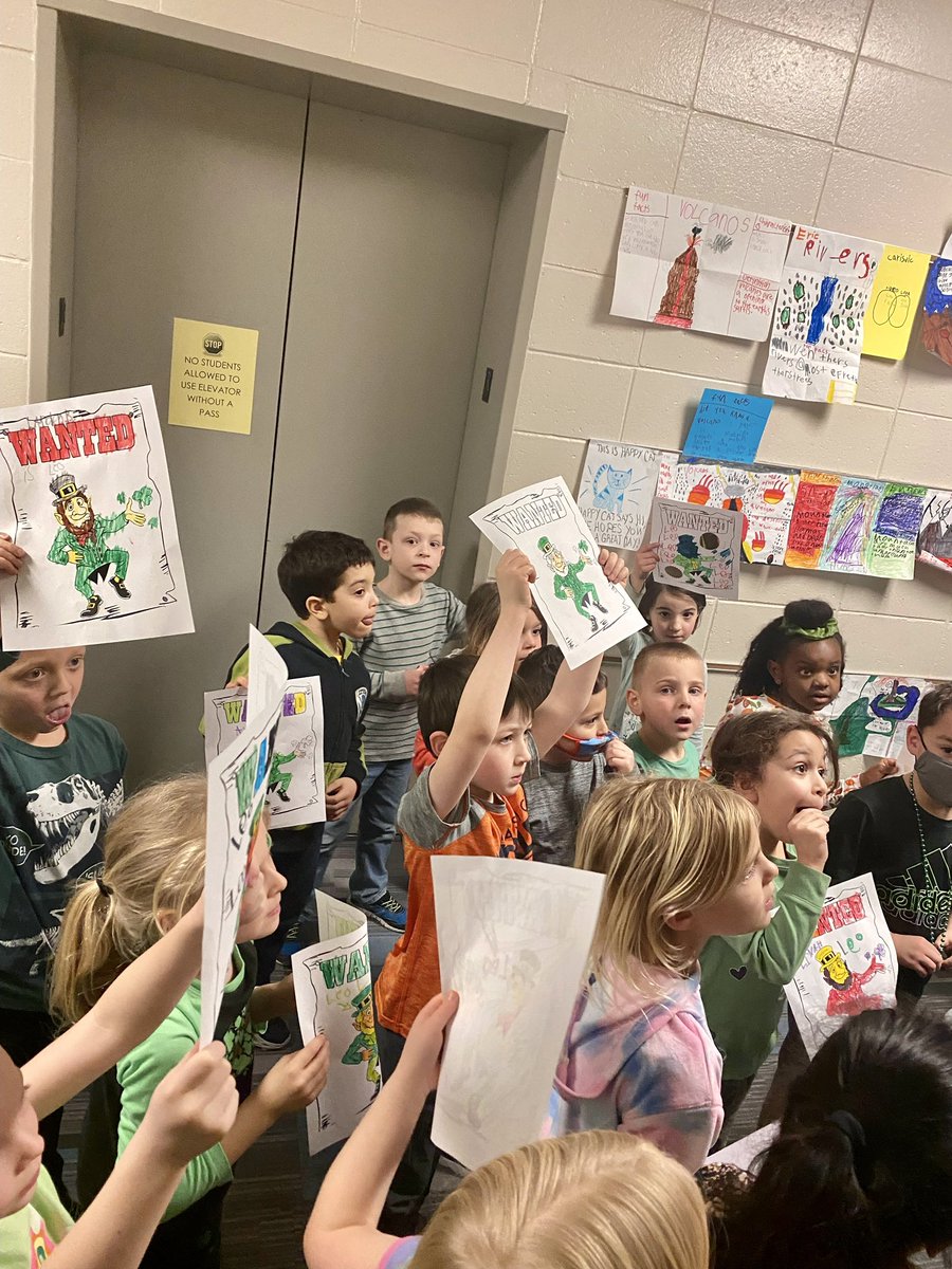 When your kindergarteners are looking for Leo the Leprechaun and they find a real live one in a classroom! ☘️ <a href="/SDWduallanguage/">Deirdre M. Garcia</a> <a href="/kuhnert_k1/">Mary Kuhnert</a> <a href="/WaukeshaSTEM/">Waukesha STEM</a>