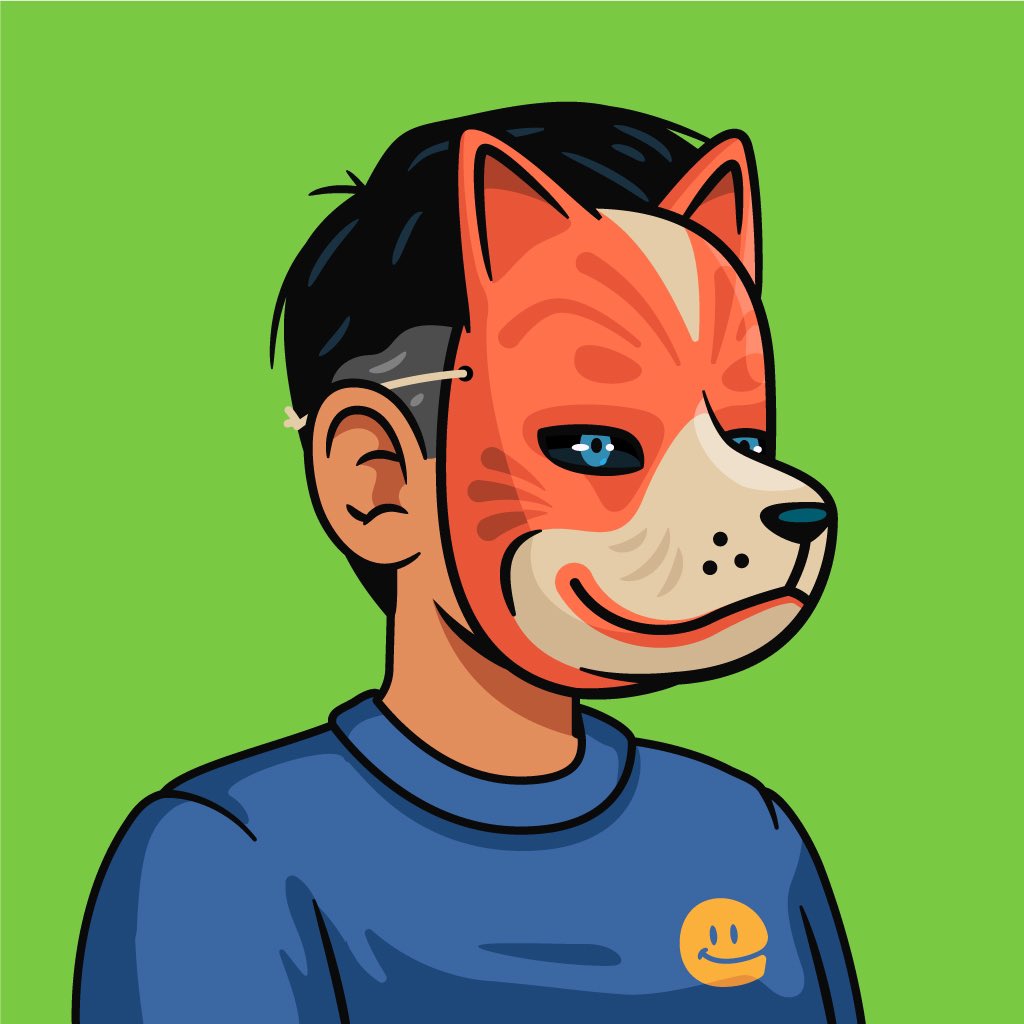 slaterdesign's tweet photo. Made an alternate @UltraSoundFrens of myself as a warmup, playing a homage to my corgi logo and my dog Thor (also a corgi). I was influenced by Japanese Kitsune Mask and how cute my dog is. Next up is my dog Hammer. https://t.co/5VHBkdXtQX
