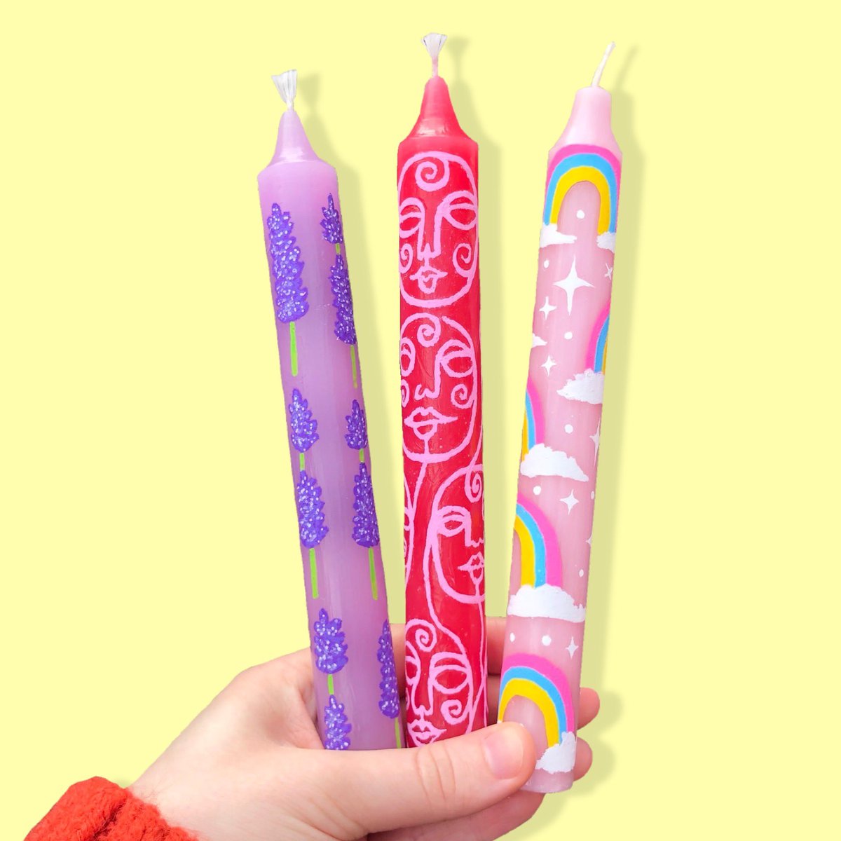 heaartbreak's tweet image. i’ve been working really hard the past month painting these candles and i’m finally dropping them tomorrow @ 7pm 🕯🍒 u can find everything on my instagram @shoplovebugz or my site: shoplovebug.bigcartel.com pls rt 💌