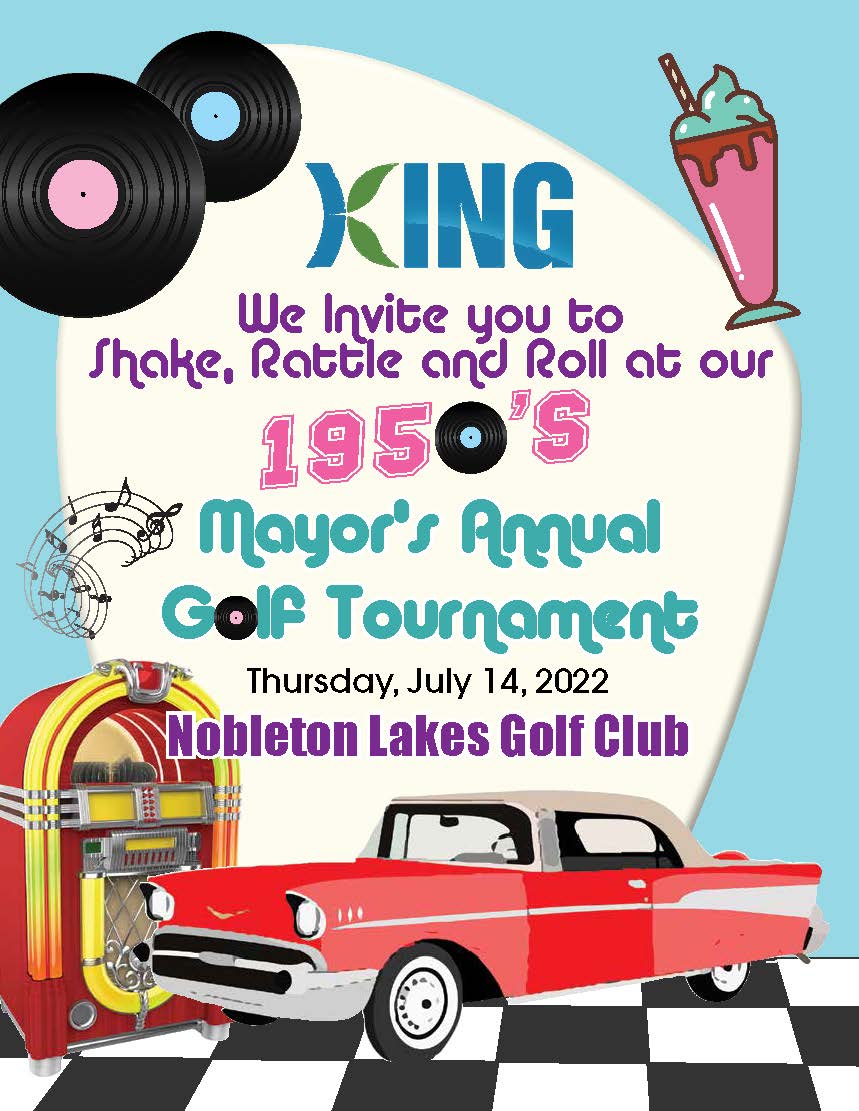 KingTownship's tweet photo. Enjoy 1950s nostalgia featuring golf, food, prizes and more. Register for the Mayor's Golf Tournament, hosted by #KingTownship July 14 at Nobleton Lakes Golf Club. https://t.co/628ylgD2UX https://t.co/AqN7v6GwS3