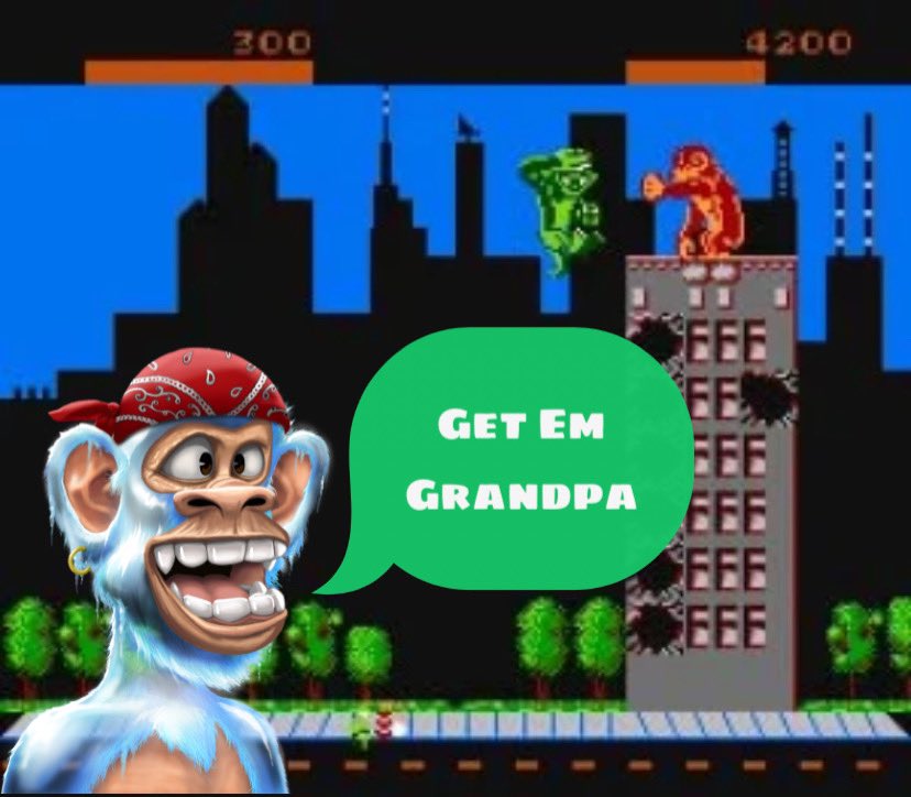Stock2meNice's tweet photo. Yo who remember RAMPAGE for #Nintendo ?? That was my shyt!
Well @GrandpaApes is dropping our very own VIDEO GAME SOONER THEN YOU THINK!! 

ARE YOU READY TO PLAY??

#NFTs #NFTCommunity #videogame #Crypto #PlayToEarn #P2E 

🔥🎮🚨🔥🎮🚨🔥🎮🚨🔥🎮🚨 https://t.co/a65r3H9Ns3