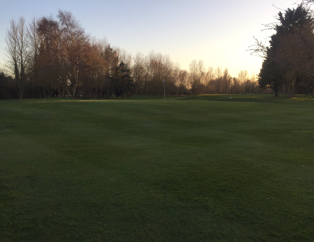RookeryParkGC's tweet photo. After the free #SaharanSand top dressing... &amp; washed in☔️! 
The stripes are back, the suns setting &amp; the grass has woken up, 🌳🌴Here’s to a run of sun☀️☀️☀️enjoy your golf folks⛳️👊🏼 https://t.co/WeVI23ggmq