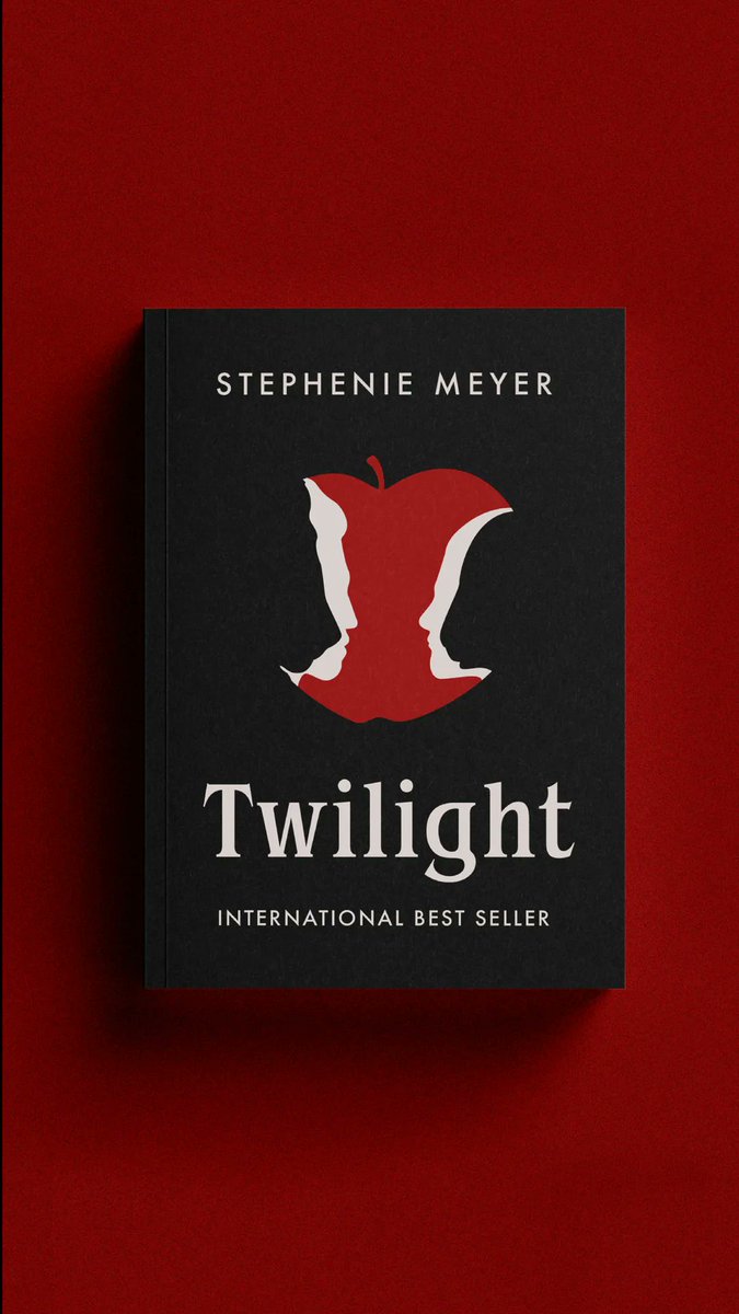 vikilester's tweet photo. A passion project: a re-imagining of the #twilight cover by @_StephenieMeyer 🖤 https://t.co/Ltm9DetKq6