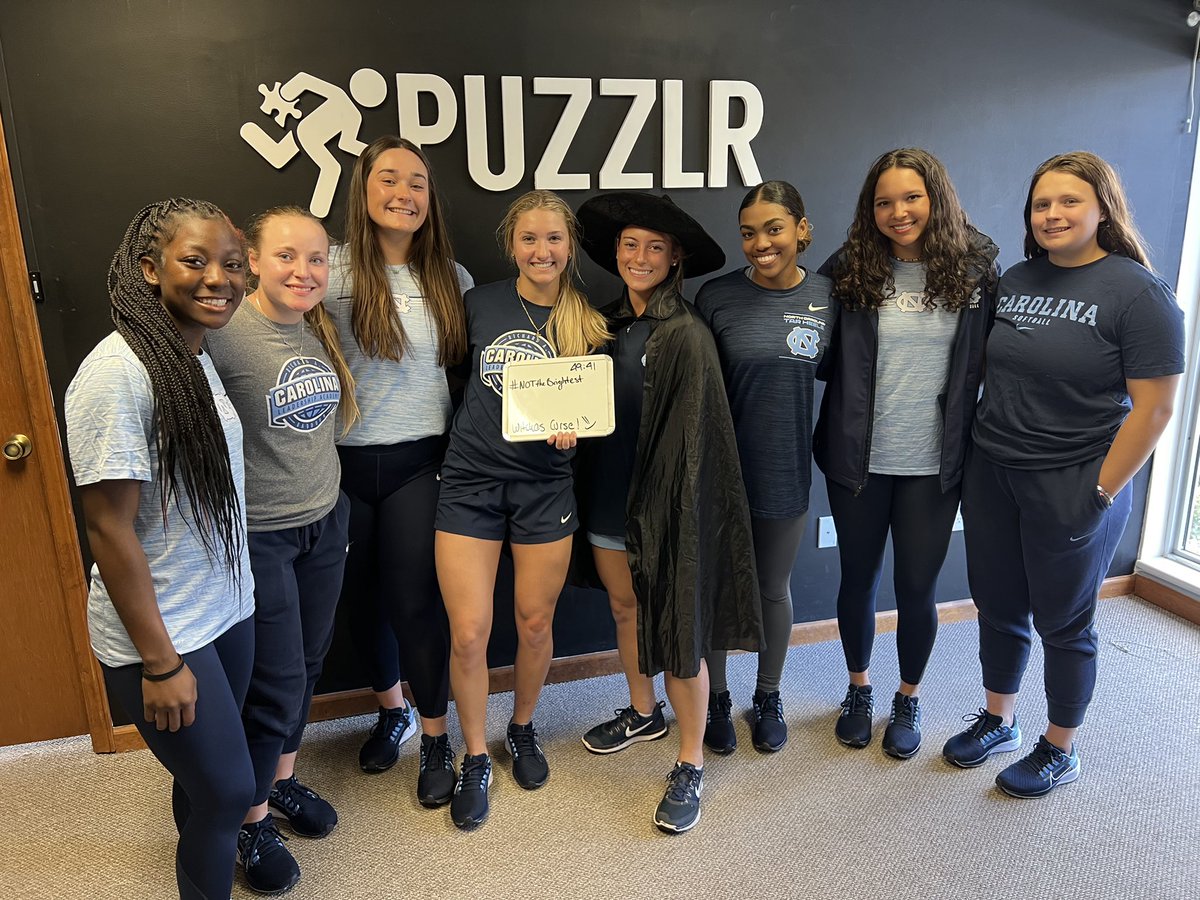 UNCSoftball's tweet photo. Although it was all in fun, our second team would like to point out that they did, in fact, beat team one 😂 https://t.co/02MCegBs9D