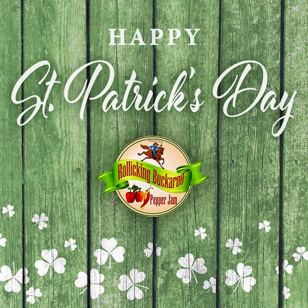 RickyMartel's tweet photo. Make every part of your St. Patrick's Day a little more delicious with @BuckarooJams #jam #pepperjam #allnatural #Glutenfree #Vegan #SmallBusiness #Restaurant #FoodService #catering #RollickingBuckarooPepperJam https://t.co/cXDLl7ZeeK