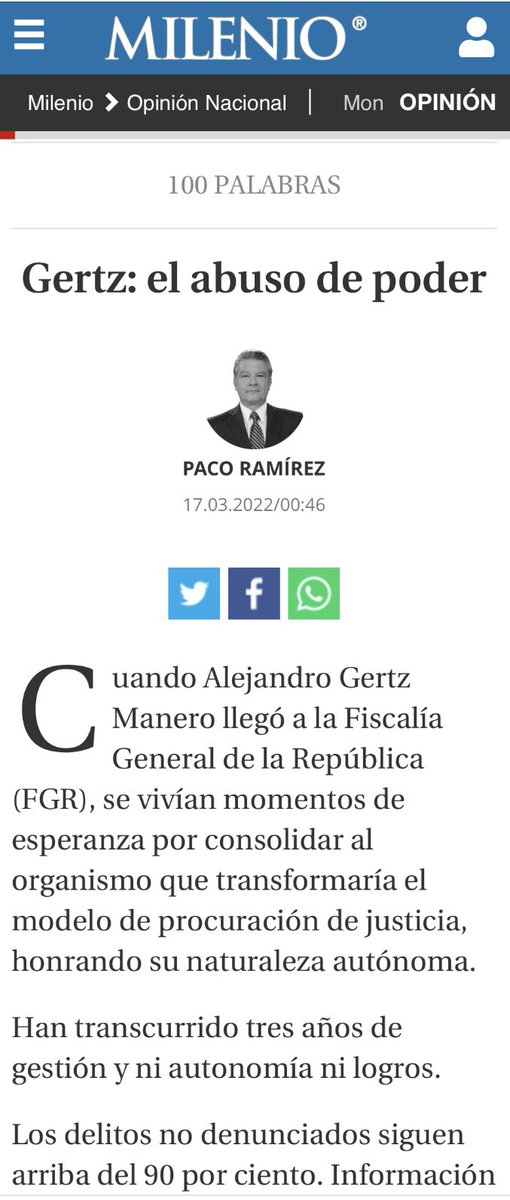 ramirezpaco's tweet photo. #GertzManero hoy #comparece. Aquí mis 💯 @MeganoticiasMx en @Milenio #Opina y #DaleRt 👉🏼 https://t.co/HNEy108WG2 https://t.co/uwQSxM3YY4