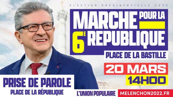 SarahBLD23's tweet photo. Rdv Dimanche pour la #MarchePourLa6eRepublique ! https://t.co/CsIpqctJVF