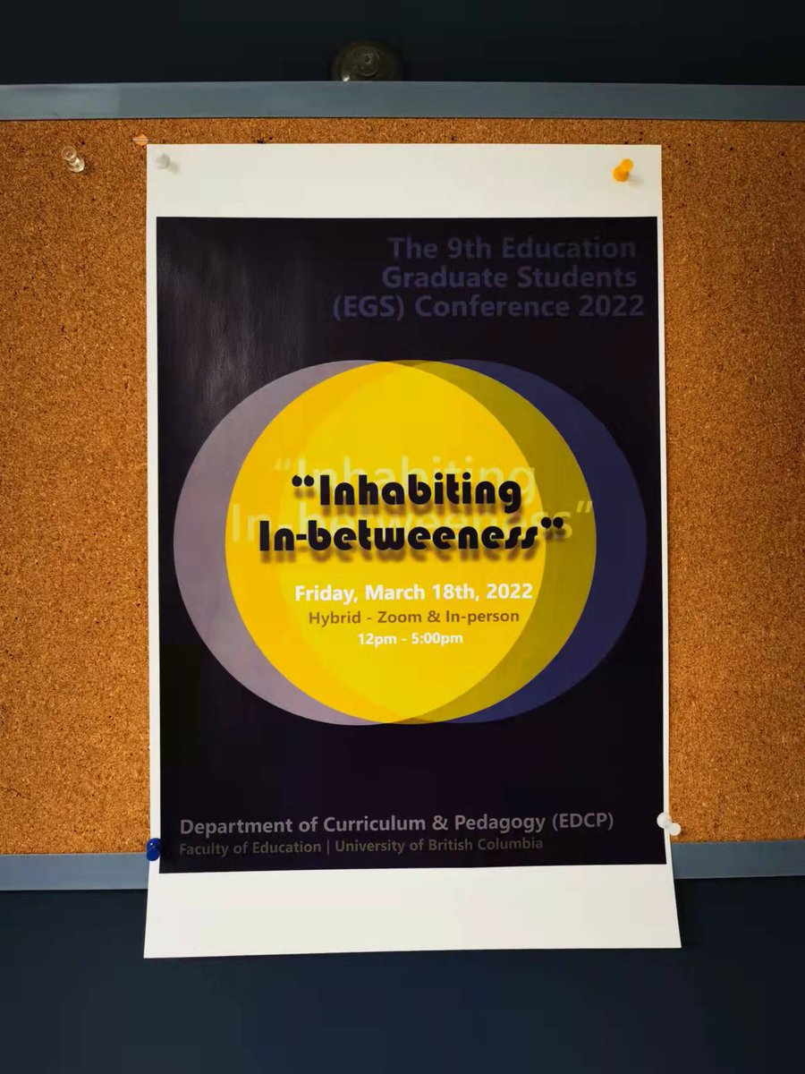 See you tomoorrroowww! #UBC #EDCP #EGS2022