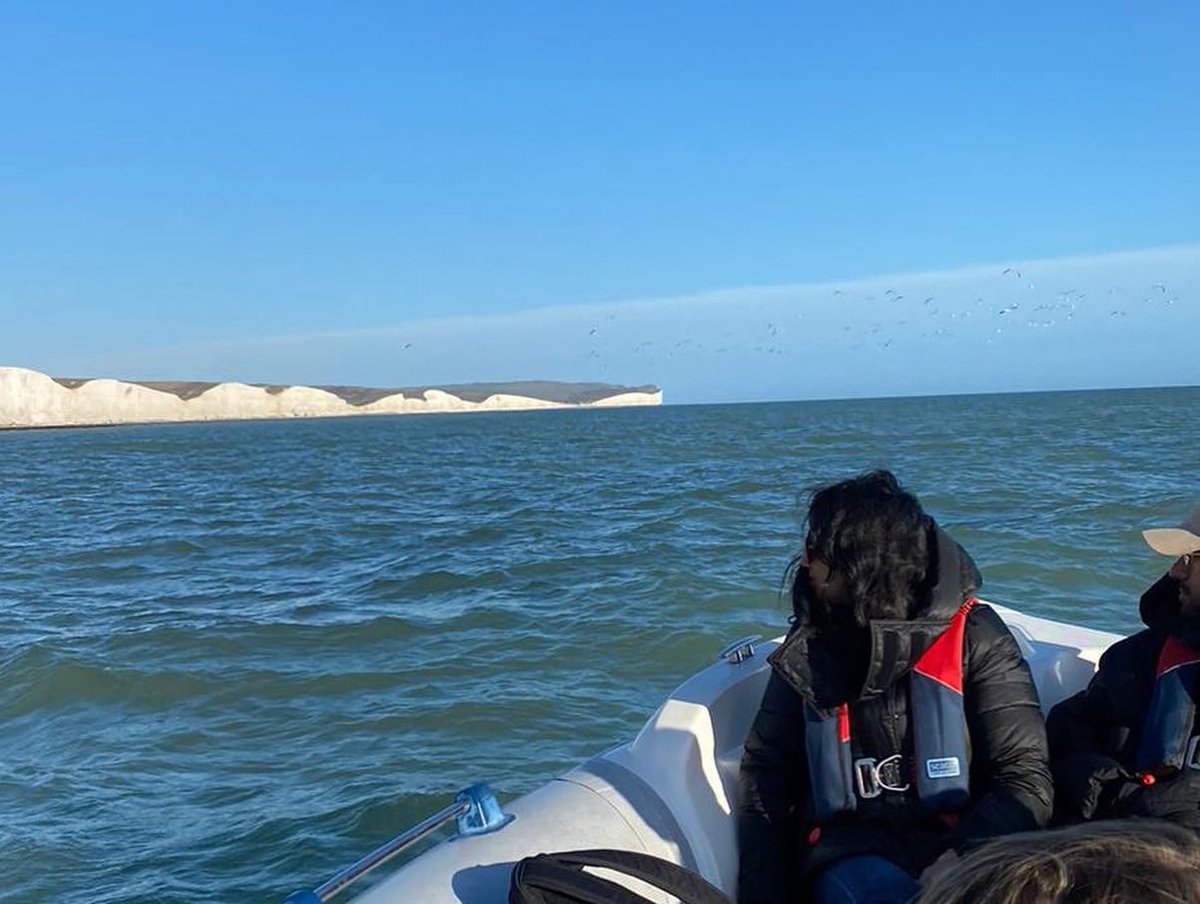 MaverickBoat's tweet photo. 🤩 Back out on our waters doing the thing we love 💙

Lovely family outing on our boat Lady Maverick, cruising over to the Seven Sisters ☀️ #sussex #eastsussex #newhaven #maverickboatadventures #boattripsinsussex https://t.co/O45o6OncrG