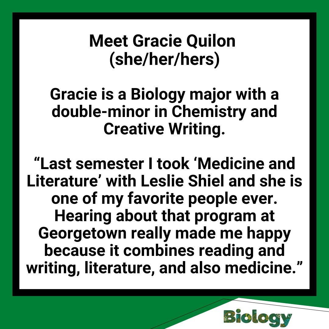 VCU_Biology's tweet photo. Meet Gracie Quilon(she/her/hers)! Gracie(right) is a Biology major with a double-minor in Chemistry and Creative Writing, interested in exploring the intersections between medicine and literature. #studentspotlight #vcu #vcubiology https://t.co/4disd5Pi9m