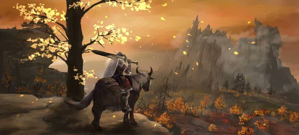 "Quite the view. Time to ride around aimlessly until something happens."