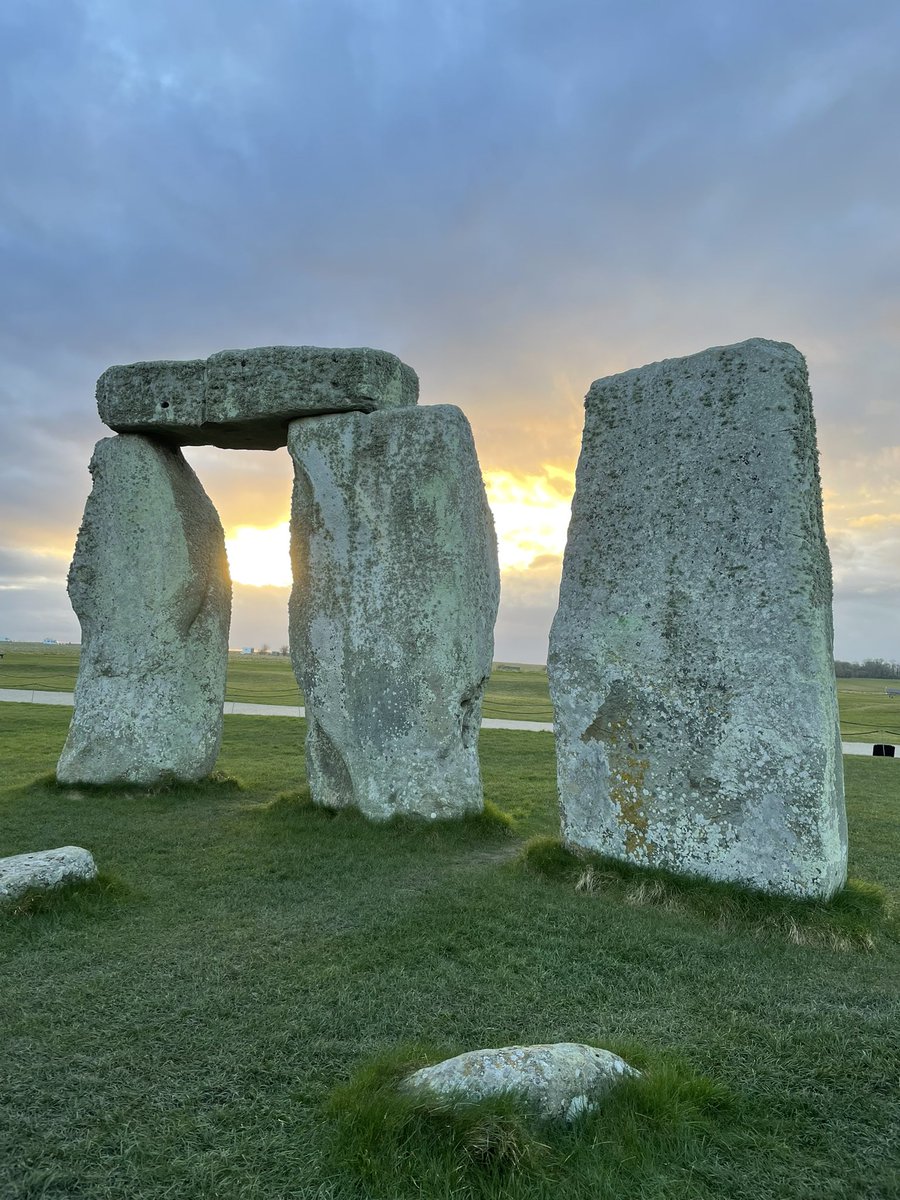 What an amazing day to tour wonderful Wiltshire. Avebury all morning, the Wiltshire Museum and Stonehenge for sunset. #timeforwiltshire #GreatWestWay