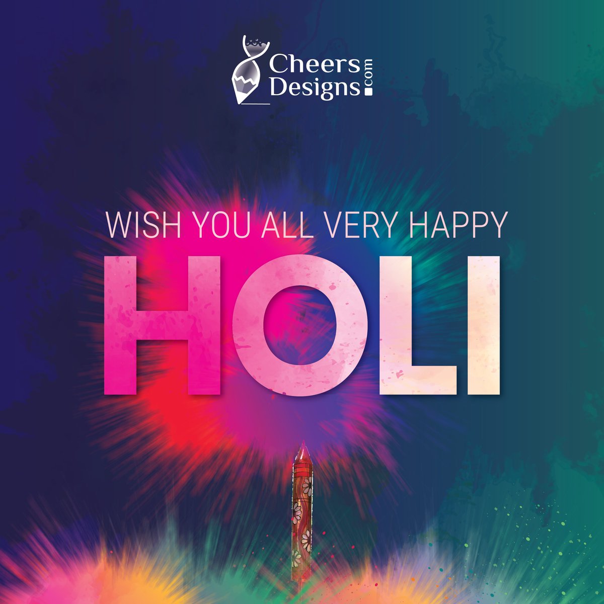 CheersDesigns's tweet photo. WISH YOU ALL VERY HAPPY HOLI

#holi #HappyHoli #holi2022 #holiday #holistichealth #festival #india #festival #colors #webdevelopment #social #socialmedia #website  #websitedesign #logo #logodesigner #cheersdesigns #cheers https://t.co/VNbZTWNaBy