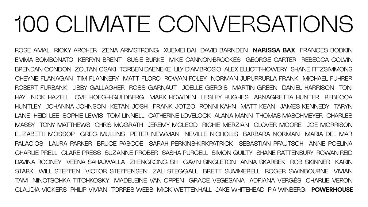 I am thrilled to be one of Australia's leaders addressing the climate challenge. Hear more at 100 Climate Conversations. ma.as/100climate 

#Powerhouse100 #100ClimateConversations #ClimateAction