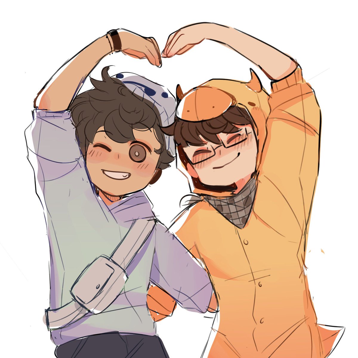 LexiPack6's tweet photo. They are good friends @BadBoyHalo and @Skeppy :) https://t.co/xoX5F2vTuz