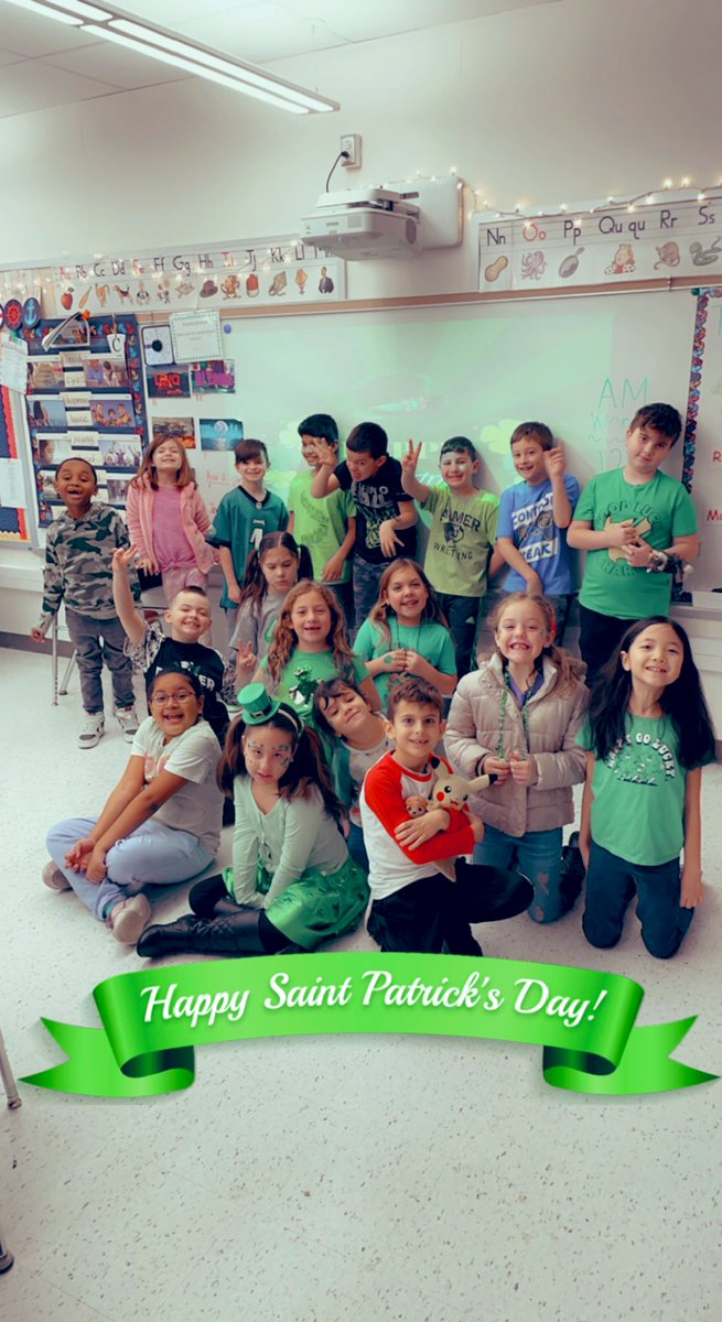 MissMaddyB223's tweet photo. Happy St. Patrick’s day ☘️ My 2nd graders &amp; I had so much fun with our shenanigans 🤪 https://t.co/UeduP2TmSB