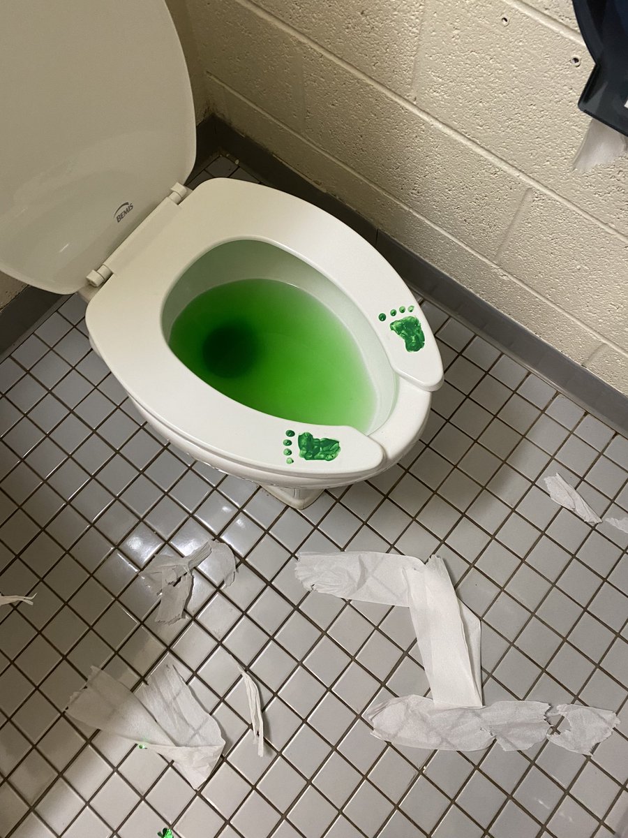 That naughty leprechaun! <a href="/stonypointschl/">Stony Point</a> <a href="/SPElemLibrary/">Stony Point Library</a> #joyfulschool