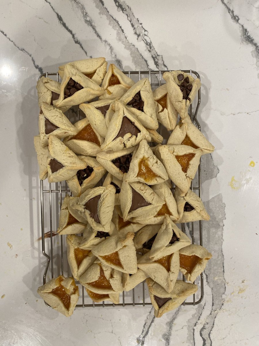 And we made like 40 Hamantaschen