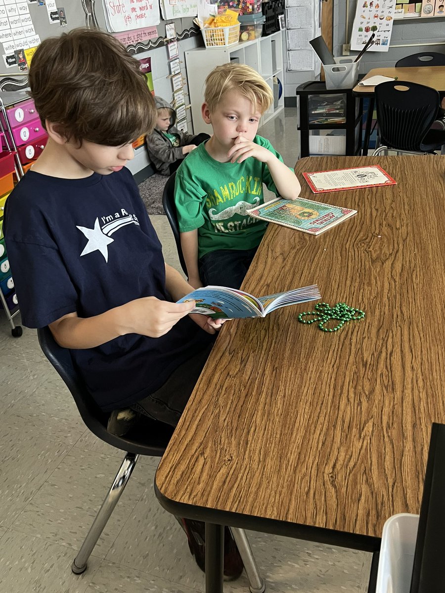 We had a great time with our 2nd grade reading buddies today! ❤️📚#TogetherWeShine