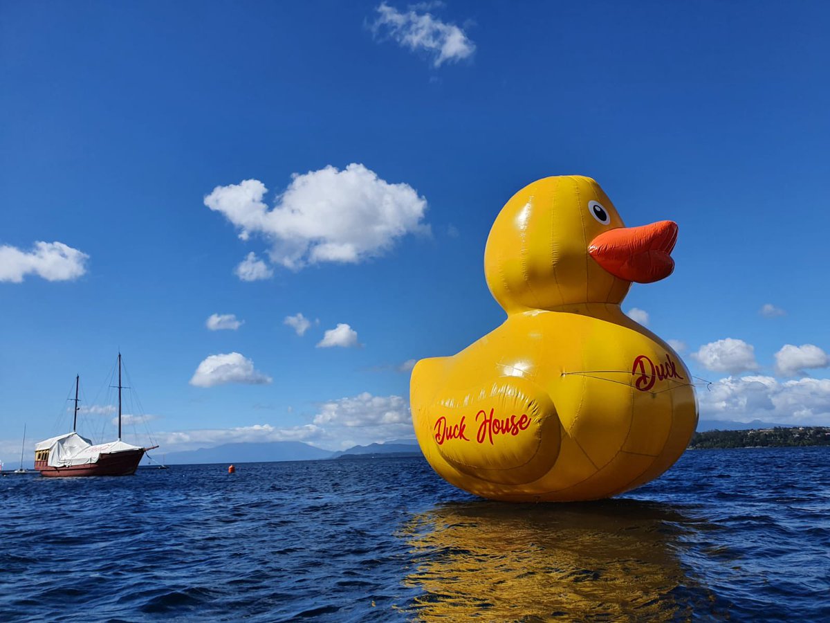 Cual es el problema del alcalde de Puerto Varas con un indefenso y emotivo pato de hule en el lago ?? La gente feliz con eventos como este.  #triatlonpuertovaras #PuertoVaras #deporte #patodehule #patogigante