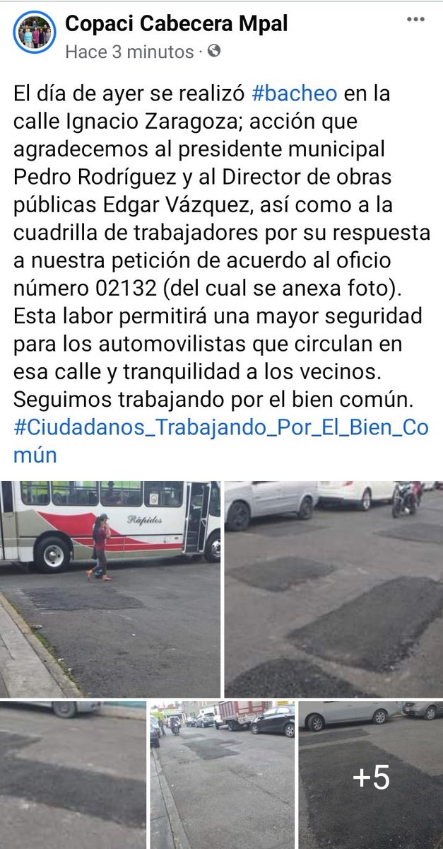 AtizapanCentro's tweet photo. #Bacheo en calle Ignacio Zaragoza. https://t.co/4GC7RznPME https://t.co/VQpaaX3W9W