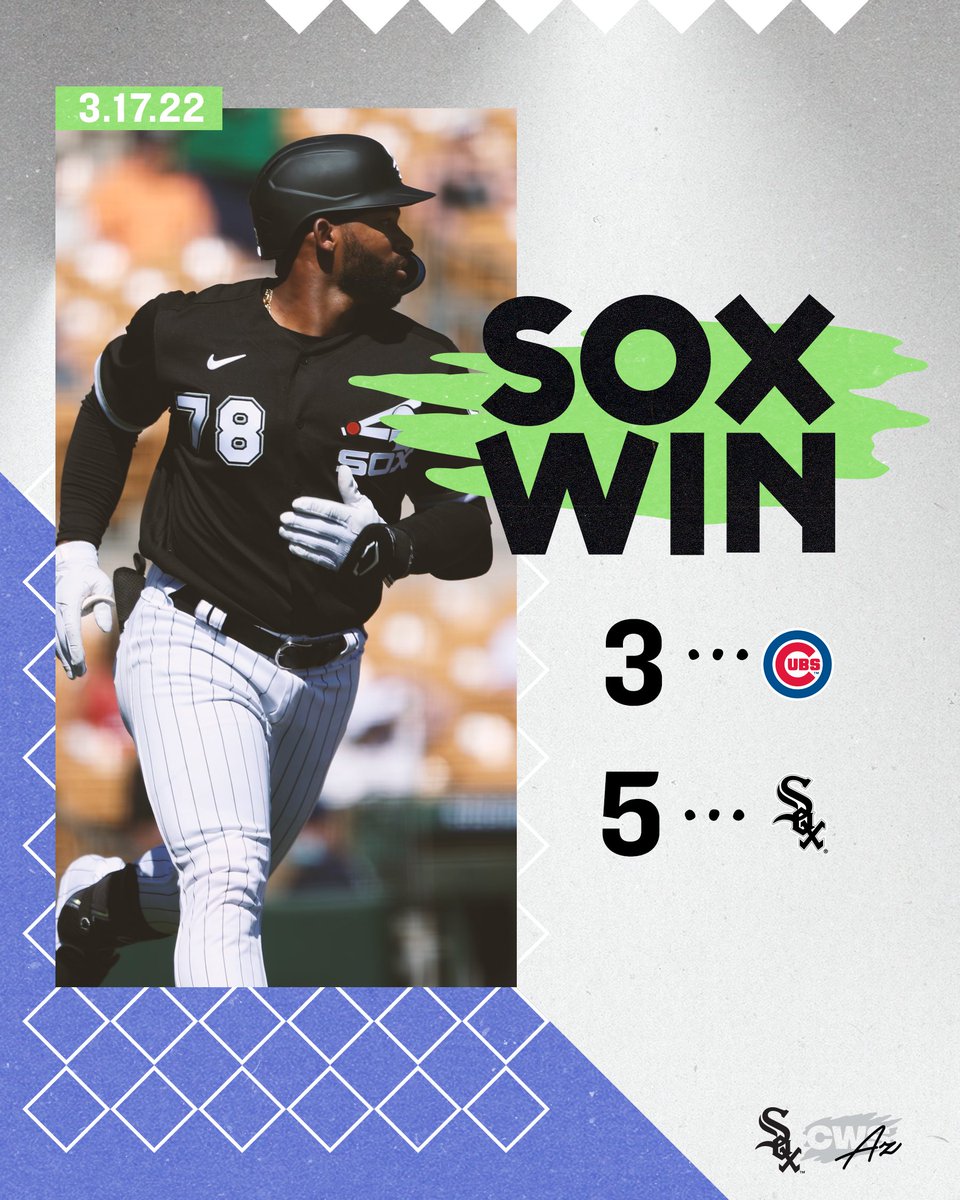 whitesox's tweet photo. SOX WIN x 2! https://t.co/pMRDjzZubX