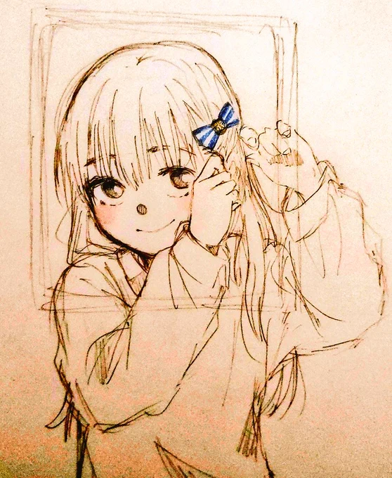 今日はこれにしよう#イラスト #アナログイラスト 