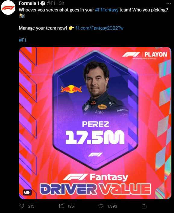 mauxzs's tweet photo. @F1 ya te la sabes @SChecoPerez https://t.co/wQsj5mPt6k