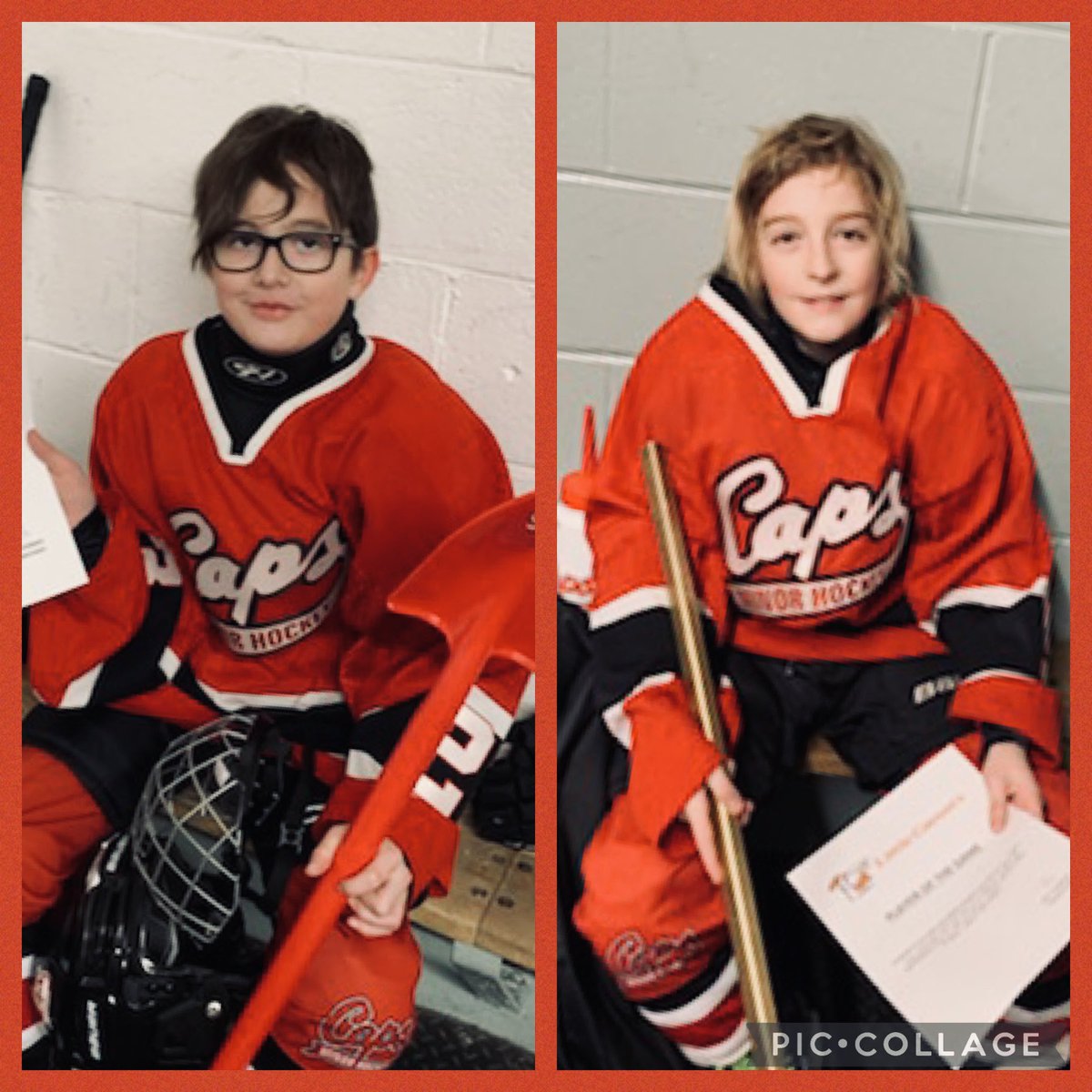 CapsU15c's tweet photo. And now, presenting tonight’s awards. Garrett had great positioning on attack all game to earn The Digger, while Rylan was picking off passes on D to get the POG Golden Stick. Great job guys!

"Hockey does not build character. It revels it." https://t.co/NUABsyPpjT