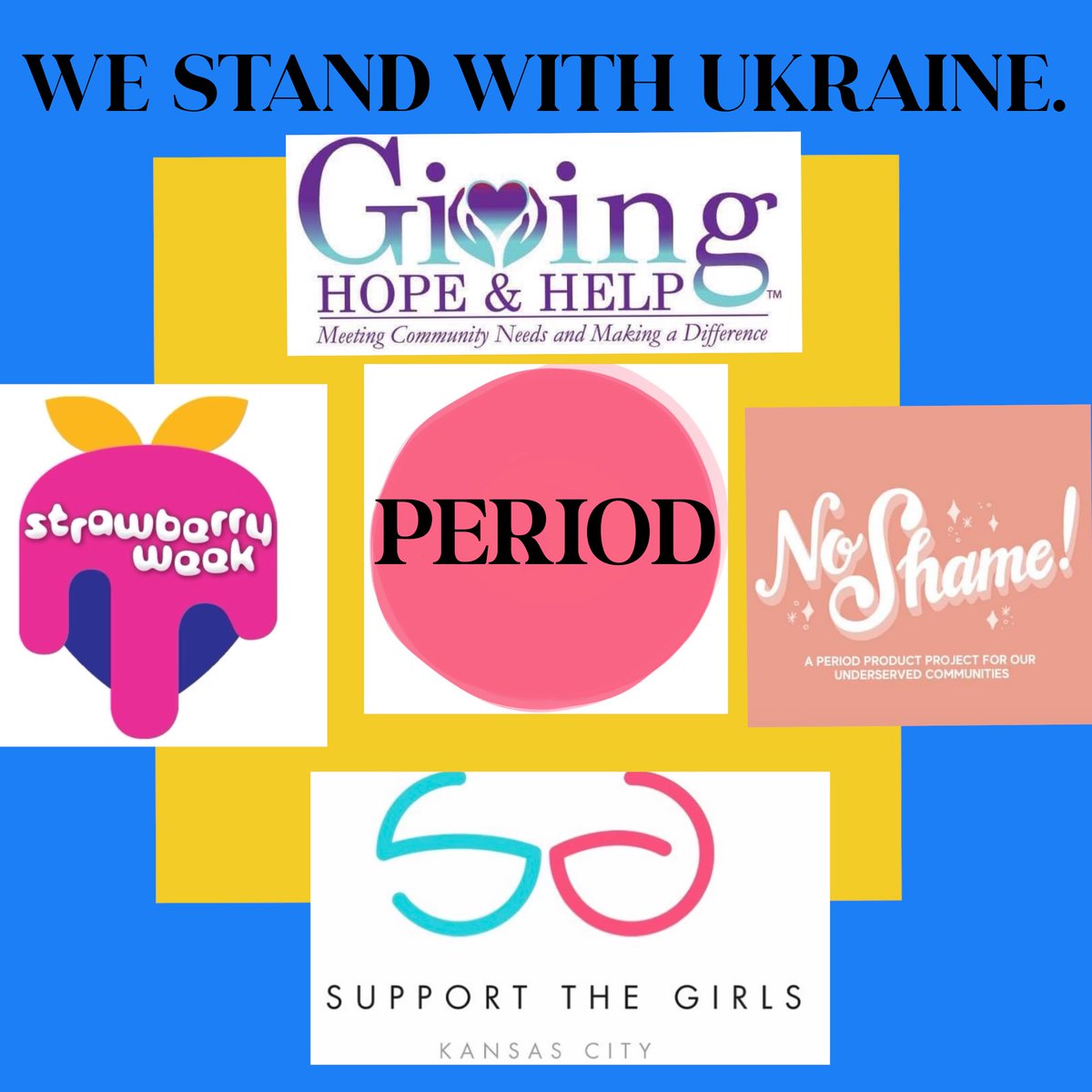 givehopehelp's tweet image. We’re collaborating with 3 other local organizations that mission to end period poverty. We are shipping over 10,000 period products to @isupportthegirls HQ and they will send them to Poland for Ukrainians.🇺🇦
#Period 
 #Givehopehelpglobal #WHM