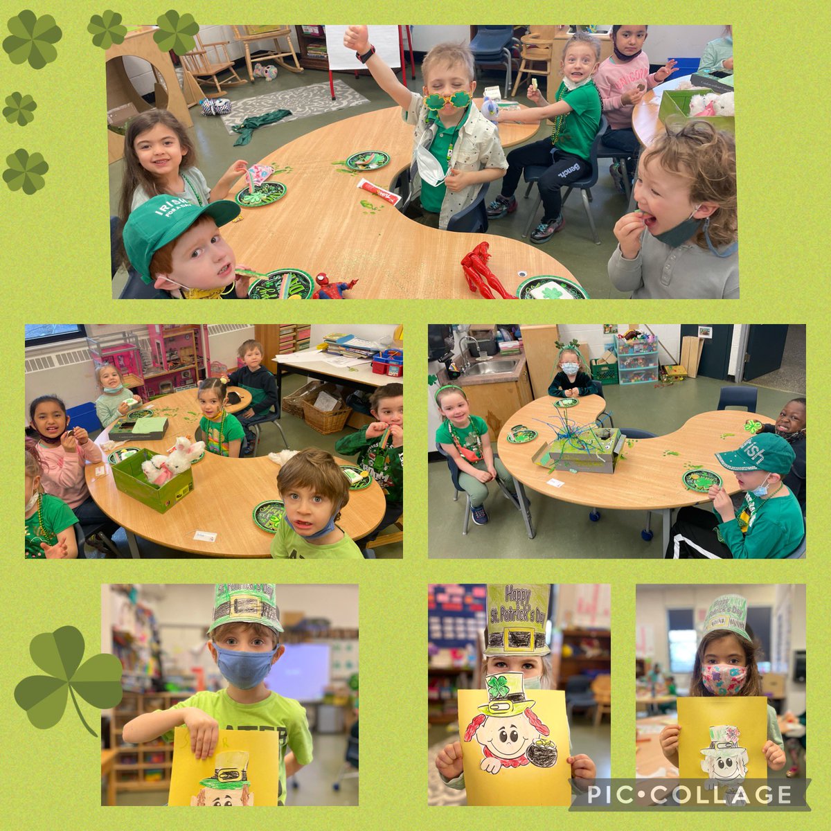 KatrinaPayne10's tweet photo. Today was an extraordinary day! 🍀We didn’t catch a leprechaun, but we had so much fun trying! 🍀💚🍀#cookiesforbreakfast #leprechaunclues #kindergartenmemories #magicofchildhood @RenniesRiver @NLESDCA https://t.co/ZwA5TkSF9R