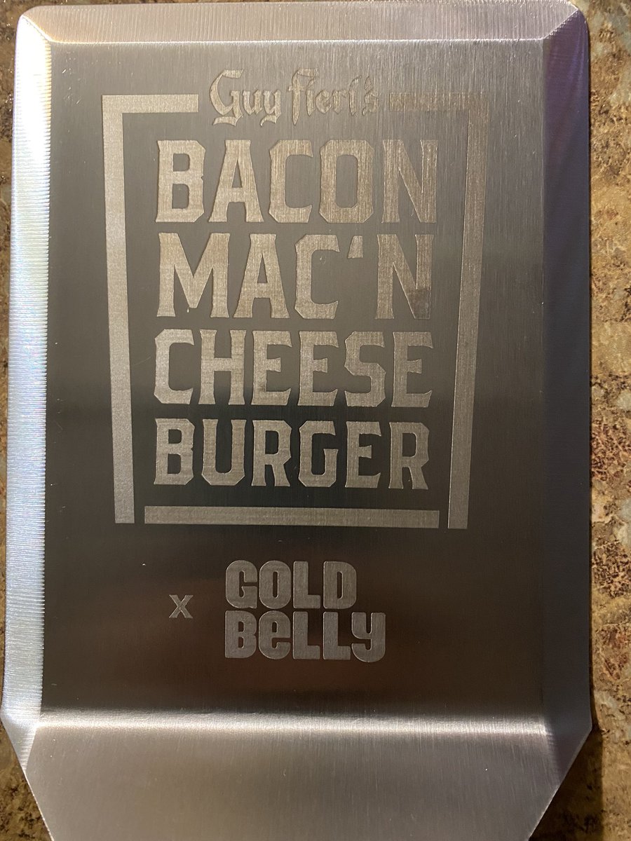 nickler07's tweet photo. Thank you to @Heatherhut and my daughter sabrina for my birthday present from @GuyFieri can’t wait to eat the burgers #flavortown #stpaddysdaybirthday #love #family #myfavoritechef #omgcantwait https://t.co/8i9VnFvD32