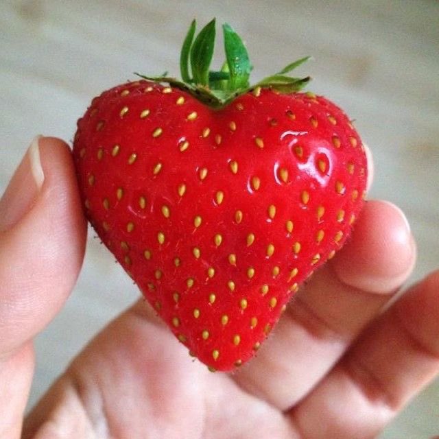 cute shaped strawberries 🎀
