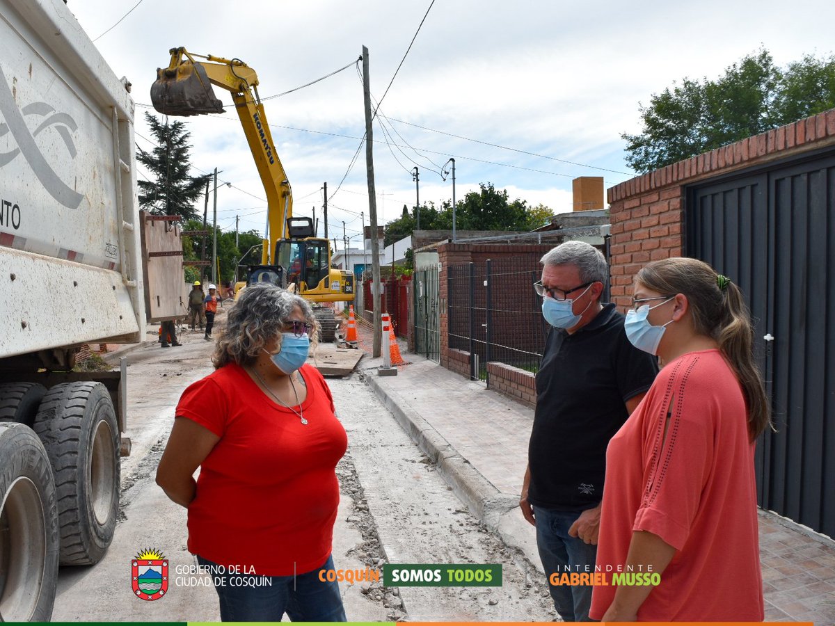 MuniCosquin's tweet photo. 🔶️OBRA DE RED DE CLOACAS TRONCALES-CUENCA MEDIA 

✅Esta gran obra que se encuentra avanzando por calle Lebenshon de barrio La Huelga, es realizada por el Gobierno de la Provincia de Córdoba y beneficiará a toda la comunidad. https://t.co/VUMh3z5mag