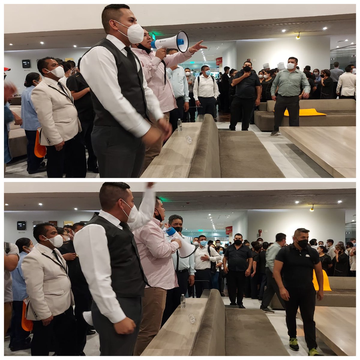 escalaconcroc's tweet photo. El día de hoy en Hotel Presidente, Polanco, paramos actividades ya que la empresa, no respeta el CCT, y tampoco nos ofrece estabilidad laboral con nuestras prestaciones. 
@IsaiasSiCumple 
@davidoq 
@CROC_Nacional https://t.co/xGuWWGSV8w