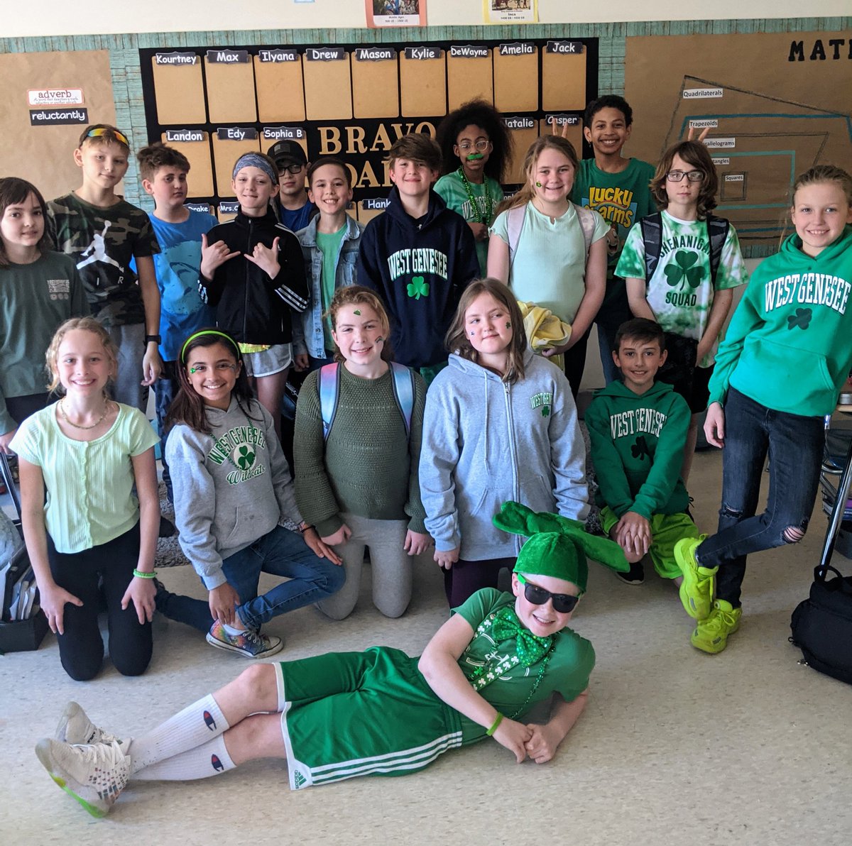 MrsDrakeWG's tweet photo. Happy St. Patrick's Day! ☘️ @MJMcGrathjr @WestGeneseeCSD https://t.co/XmvmSlHWyF