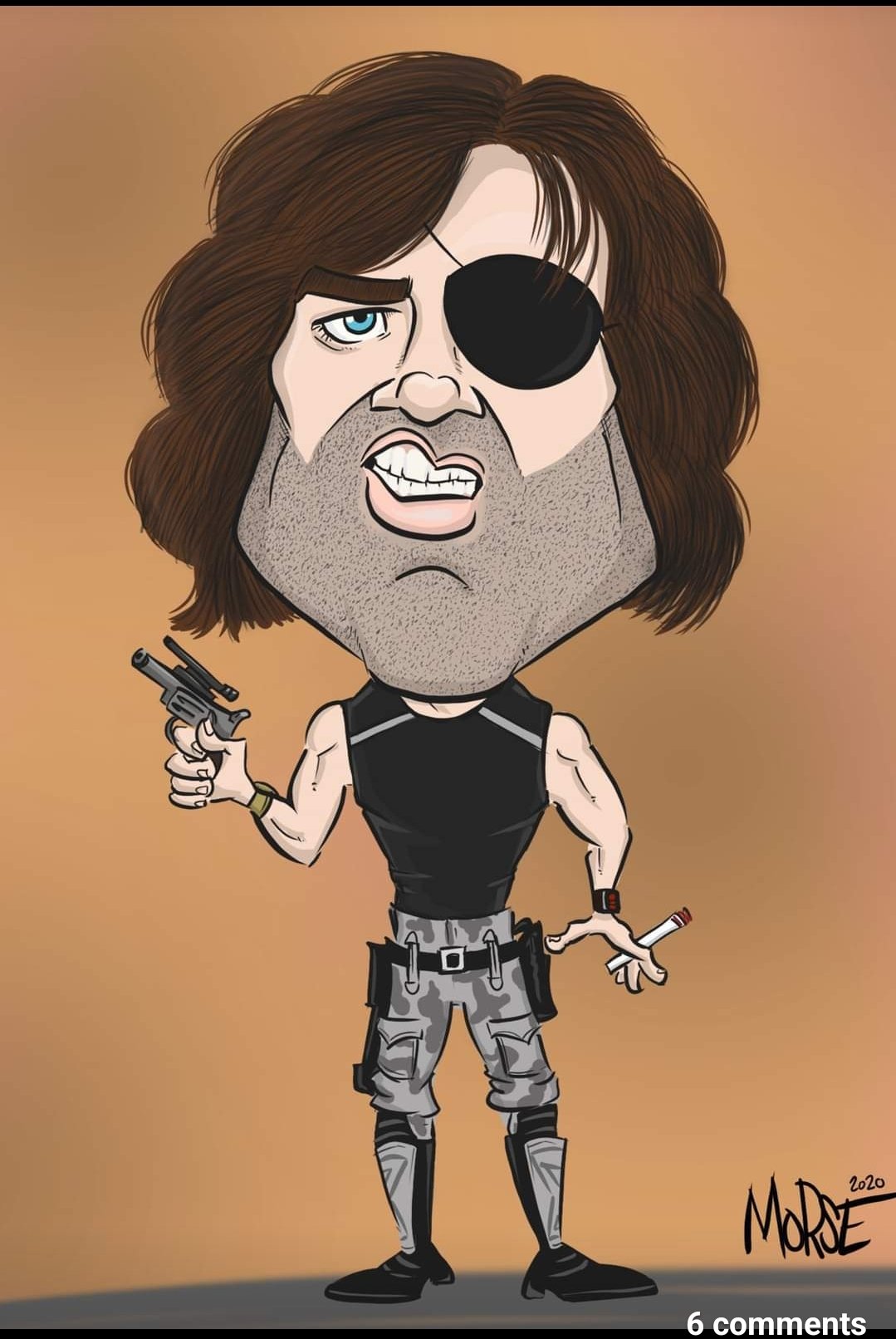 Happy Birthday to Kurt Russell! Want an Escape From Boredom? Get yourself (or a friend) a caricature!  Message me! 