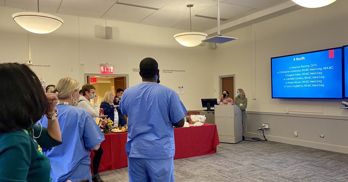 Happy #CertifiedNursesDay (few days early)! Thanks R4 Council for organizing a beautiful celebration 🎉 <a href="/laurie1nurse/">laurie walsh</a> <a href="/rntfc/">Theresa</a> <a href="/cathy_biviano/">Cathy Biviano</a> <a href="/DaniLeStrangeRN/">Dani Lestrange</a> <a href="/Catlombardi1/">Catherine lombardi</a> <a href="/nyphospital/">NewYork-Presbyterian</a> <a href="/MSCHQuality/">Peggy Quinn</a> <a href="/WOCNurse317/">Stephanie Walker</a> <a href="/5NorthLawrence/">5North NYP Lawrence</a> <a href="/cjzenarosa/">CJ Zenarosa</a> <a href="/NYPLHDEM/">NYP LH DEM</a> @Alex_Aningalan <a href="/anccofficial/">ANCC</a>