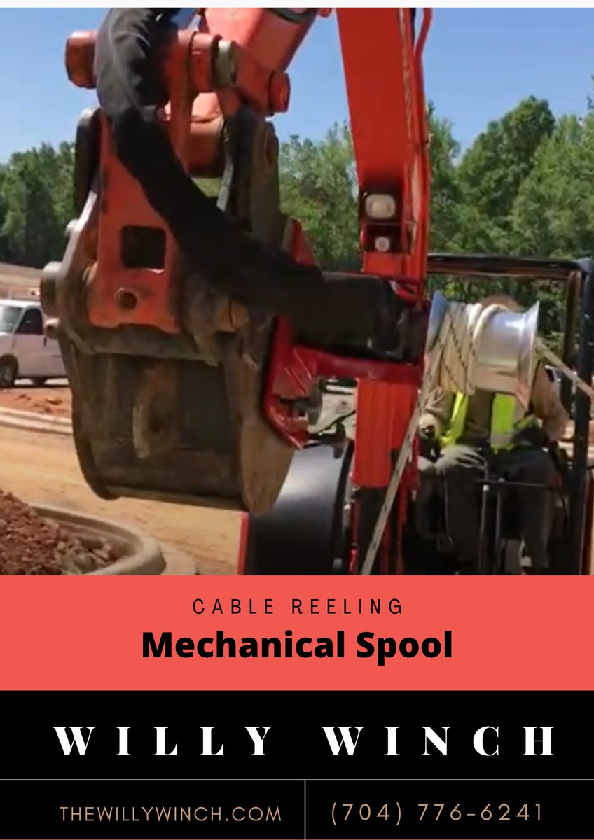 Willy Winch excavator bucket attachment is suitable for light and heavy construction site work as well as for use in more demanding excavating conditions.  thewillywinch.com
#cableroller #cablepulling #excavatorbucket #equipment #cablereel #constructionequipment