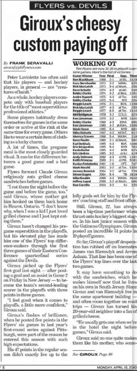 14 yrs ago, I wrote about a scrawny kid from Hearst who wanted so badly to break thru into #NHL.

In 14 yrs, I haven't covered anyone who wants to win more than <a href="/28CGiroux/">Claude Giroux</a>.

Congrats on 1⃣0⃣0⃣0⃣ with #Flyers. It's been a privilege to watch it all unfold. You've done Philly proud.