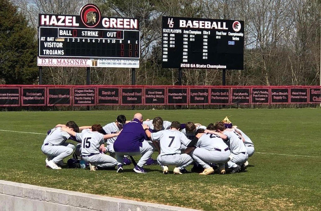 Our baseball Lions get the win 8-4 over Hazel Green HS! <a href="/Wilson_Jake9/">Jake Wilson</a> got the win. Andrew Perry and <a href="/harrisonfreem11/">Harrison Freeman</a> helped close it out.  Wilson and <a href="/goodwin_needham/">Needham Goodwin</a> both had HRs. <a href="/willallensmith5/">Will Allen Smith</a> went 3 for 4 at the plate. They’re back in action tomorrow against Grissom HS.