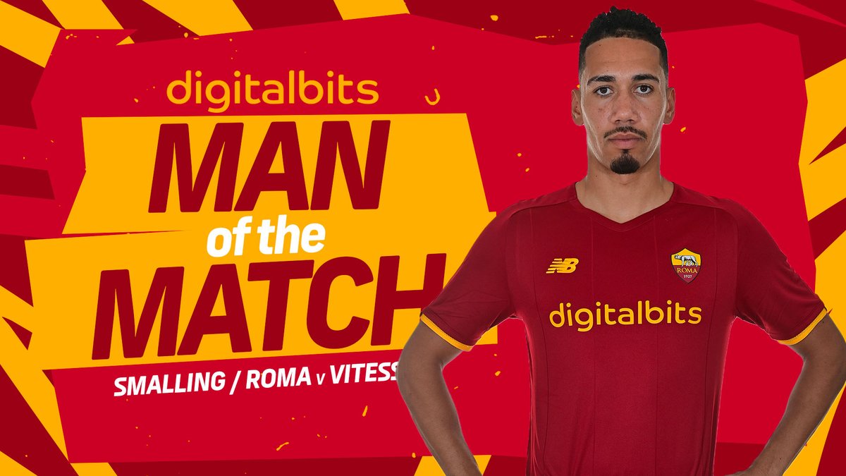 ASRomaEN's tweet image. 🟨 @DigitalBitsOrg 𝗠𝗢𝗧𝗠 🗳🟥

Retweet if Chris Smalling was your #ASRoma Man of the Match against Vitesse Arnhem tonight!