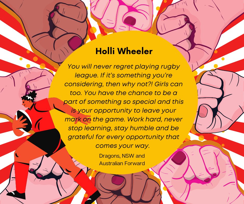Take note from Holli Wheeler and don't let biases get in the way of your opportunities! 💪
These are her words of inspiration and encouragement for young girls in rugby league!

wombatrhiza.com.au/blog/girls-in-…

#womeninleague #girlsinleague #empowerment #NRLW <a href="/RikkiLeeA/">Rikki-Lee Arnold</a> #TheFirstTackle