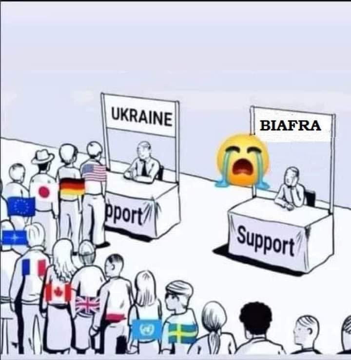 ChinasaNworu's tweet photo. A cartoon that says it all . @USinNigeria @StateDept @SecBlinken @NOIweala @UKinNigeria @real_IpobDOS @LeahHardingAJE @AJEnglish @EUinNigeria  #FreeMaziNnamdiKanuNow #FreeBiafra https://t.co/2U5x6feZtQ