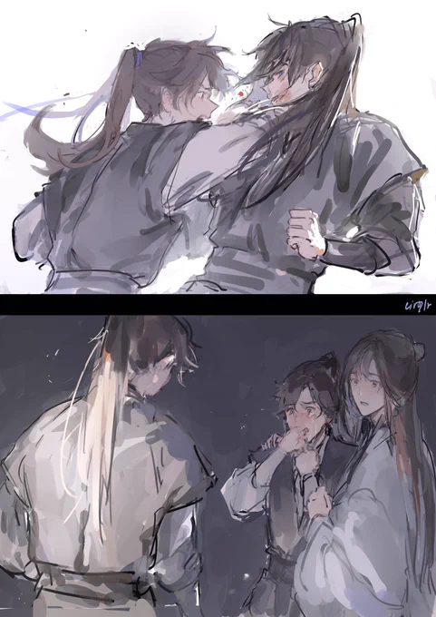 "Ge… we don't have a shizun anymore."
#二哈和他的白猫师尊 