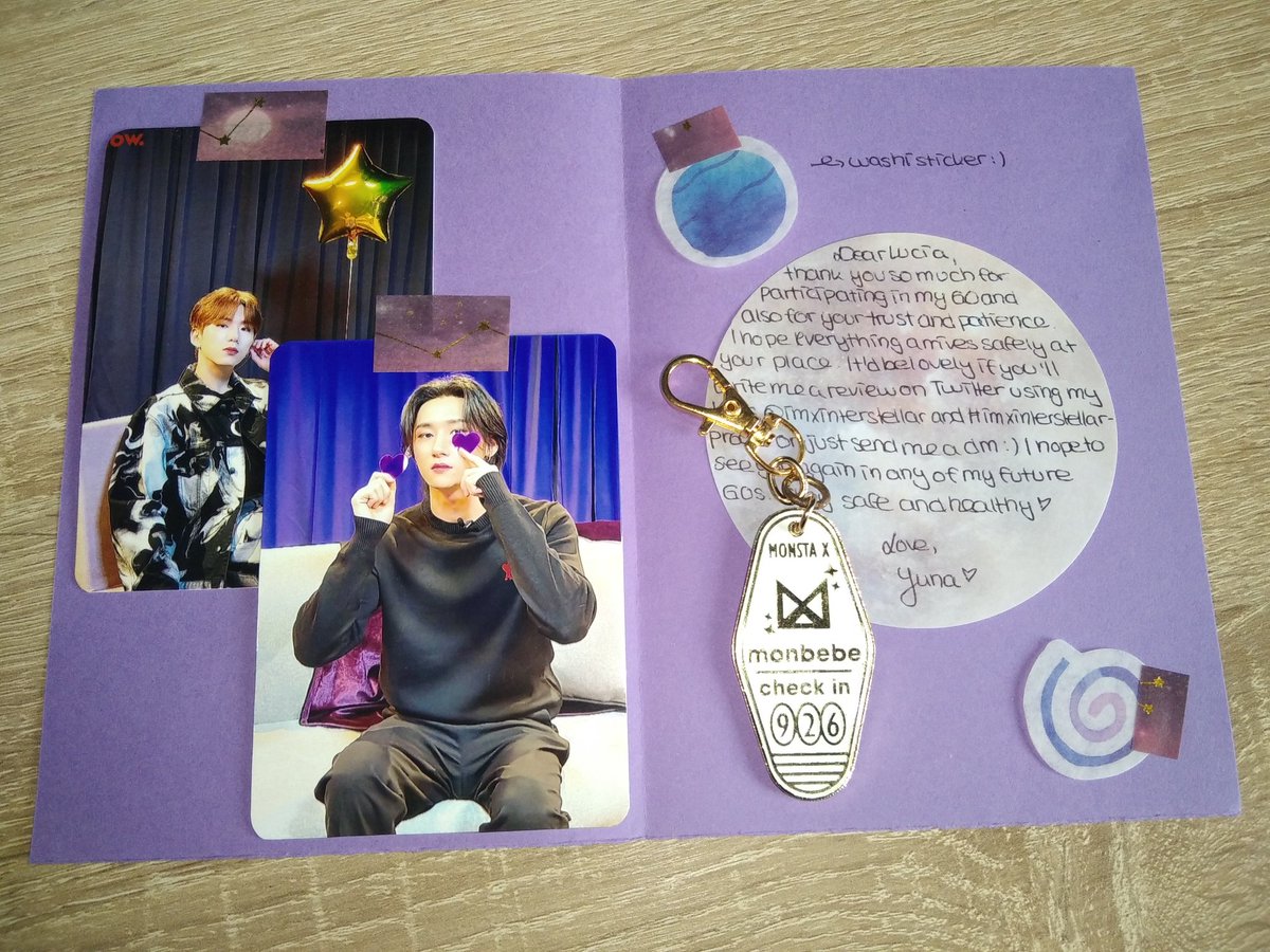 MonbebeLucia's tweet image. #imxinterstellarproofs 

@imxinterstellar The Check-in keychain arrived safely to me! Thank you so much for doing this GO ❤️🙏  And omg, you packed it so beautifully with all the freebies 😍 thank youuu!! ❤️ It was so nice to receive something so aesthetic 🥰