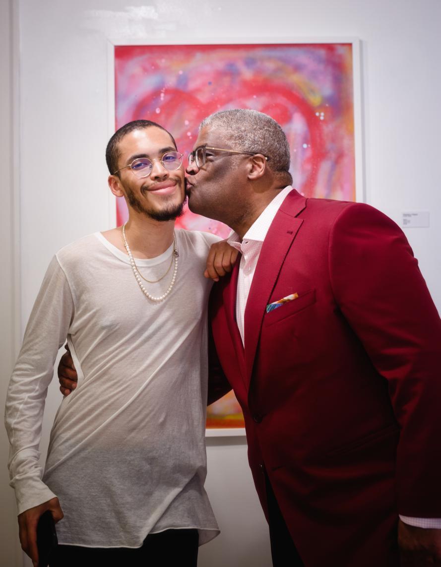 My son's first art exhibit #soproud #somuchlove #blessed